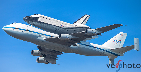 Space Shuttle Endeavour Flyover