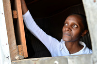 Jacquelyne Nthenya at her home