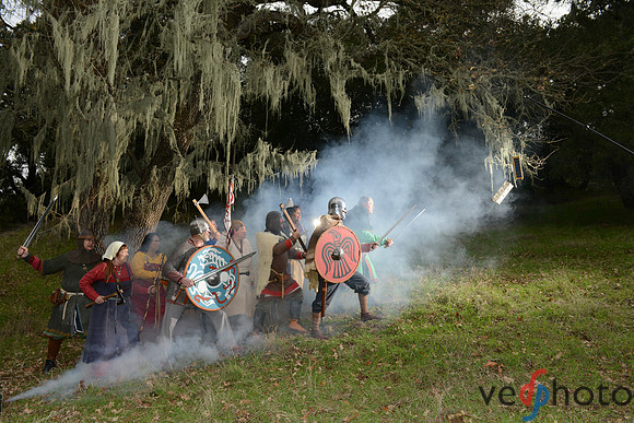 Posing for the charge