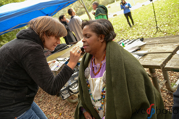 Inna Mathews doing her magic