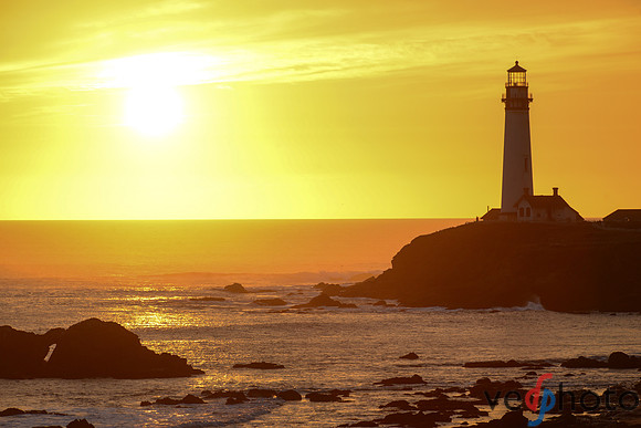 Pigeon Point Light Station at Sunset