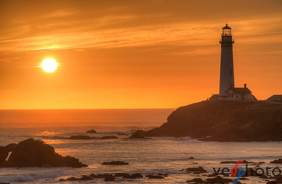Pigeon Point Light Station at Sunset