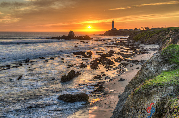 Pigeon Point Light Station at Sunset