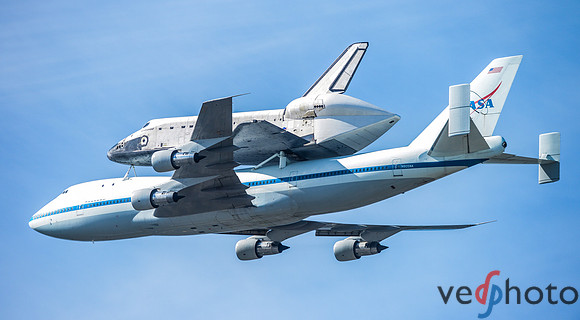 Space Shuttle Endeavour Flyover